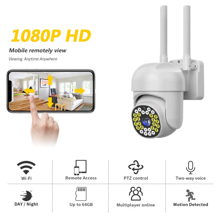 PTZ Wifi Camera HB66 2mp 1080p cctv Security Camera