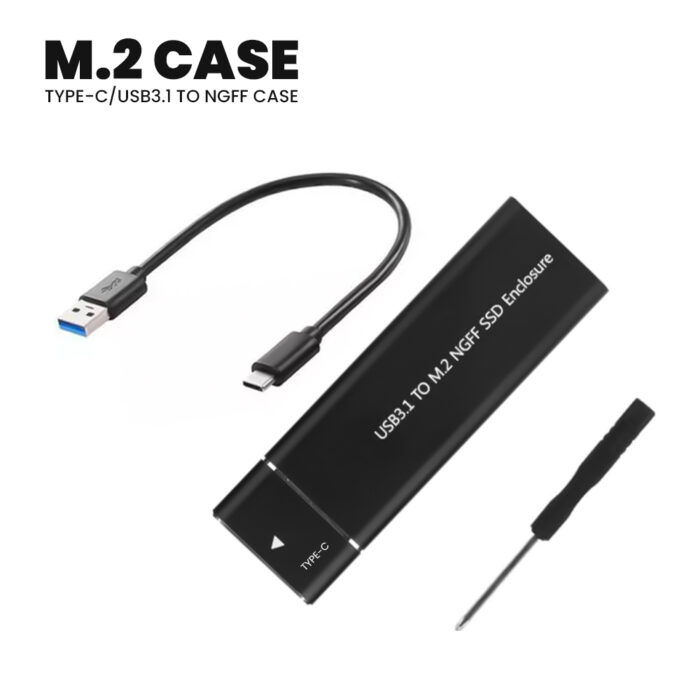 M2 Ssd Enclosure, Usb 3.1 Gen 2 (10 Gbps)