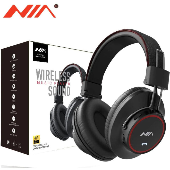 NIA S3000 Over-Ear Music Wireless Bluetooth Headphones