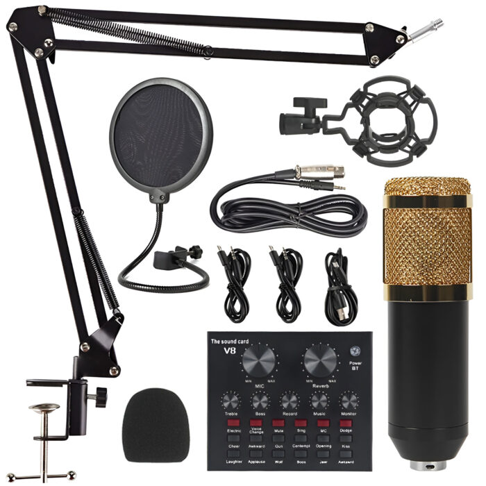 V8 Bm-800 Podcast Condenser Microphone