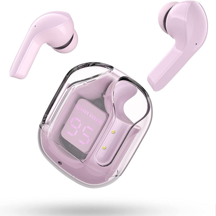 Air 31 TWS Transparent Earbuds Bluetooth 5.3V Pink