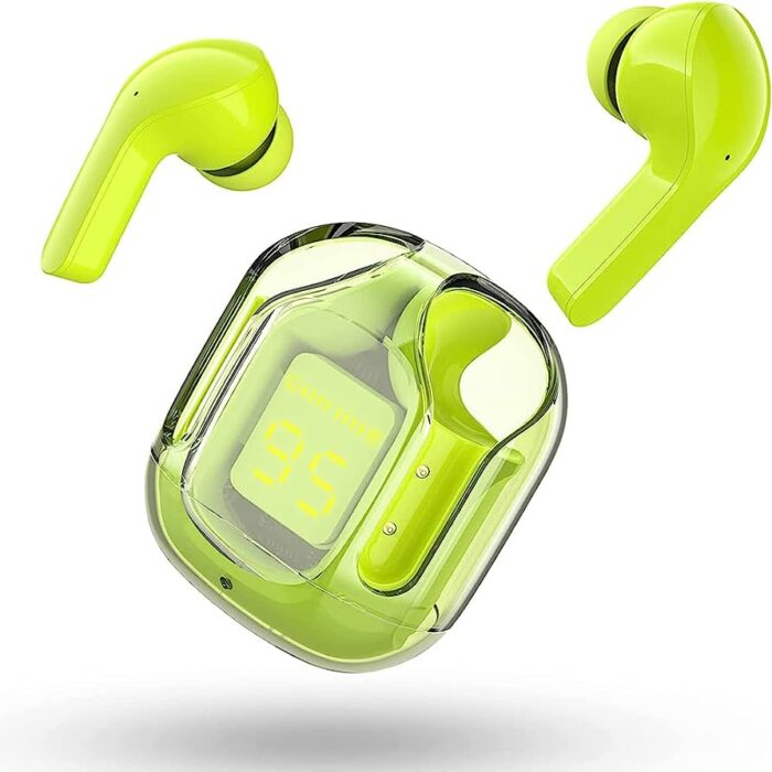 Air 31 TWS Transparent Earbuds Bluetooth 5.3V Green