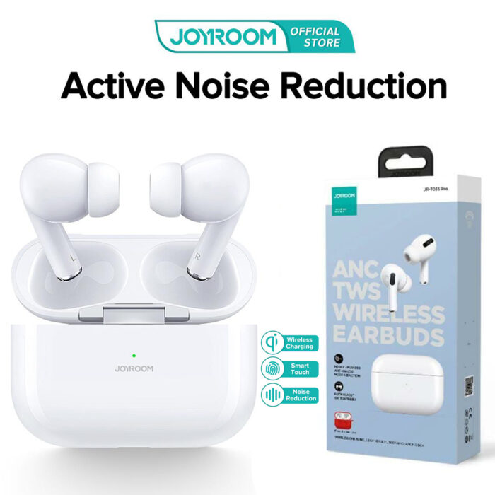 Joyroom JR-T03S Pro ANC With Pop-Up Windows Wireless Earbuds White