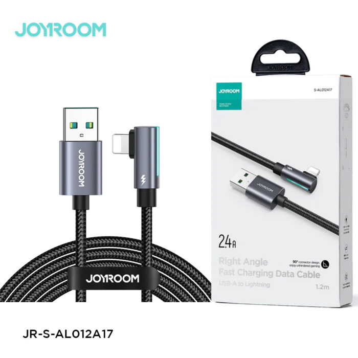 Joyroom S-AL012A17 SmoothGame Series 2.4A USB-A to Lightning Right Angle Fast Charging Data Cable