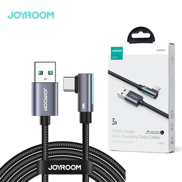 Joyroom S-AC027A17 SmoothGame Series 3A USB-A to Type-C Right Angle Fast Charging Data Cable