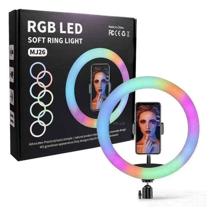 26cm MJ 26 10.2 RGB Led Soft Ring Light