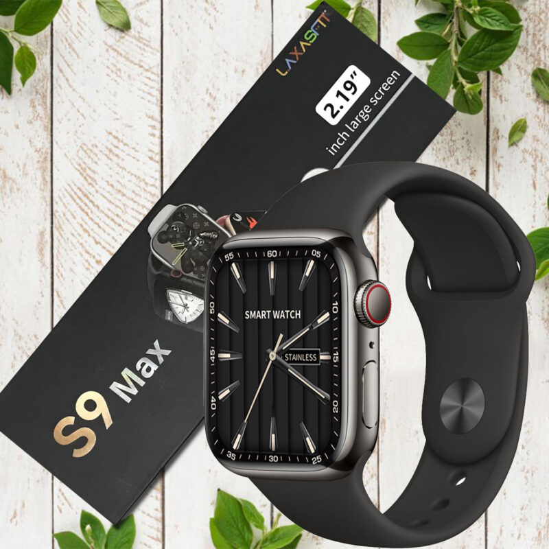 S9 Max 2.19 Inch Display Series 9 Smart Watch (Black)