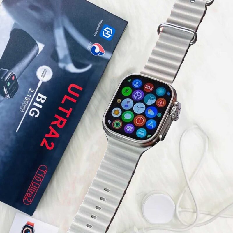 T10 Ultra 2 Smart Watches 2.09 Inch 49mm Straps (Grey)
