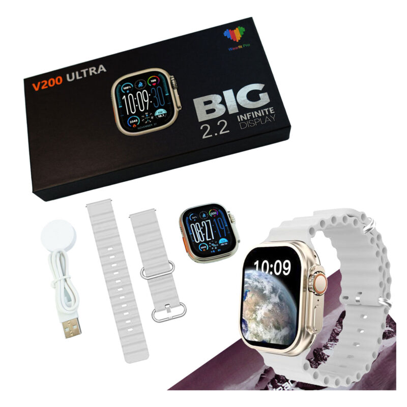 V200 New Fashion Ultra 2.2 Large Screen IP68 Waterproof (Grey)