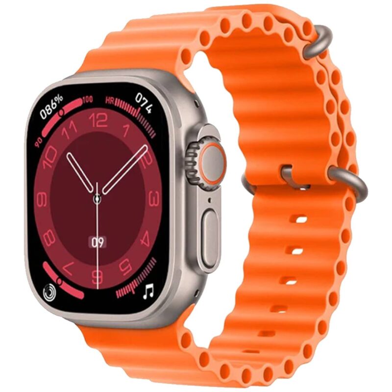 X8 Plus Ultra Smart Watch Series 8 NFC 2.08 Inch Amoled Display & Wireless Charging (Orange)