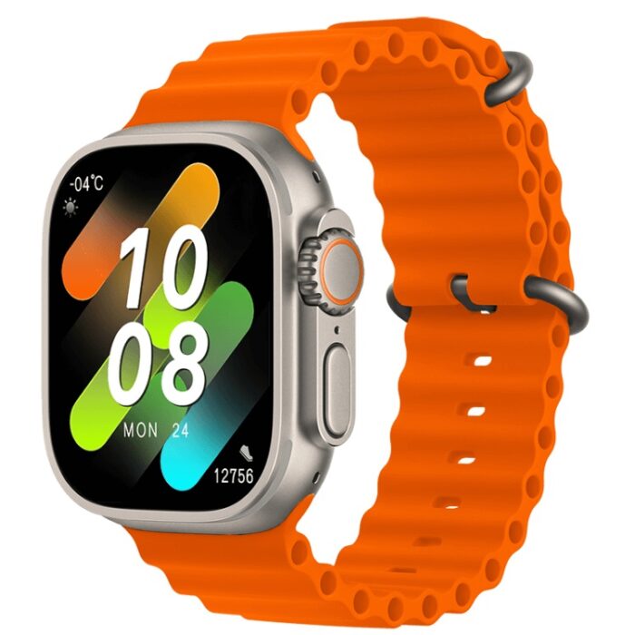 HK8 Pro Max 2.12 inch Amoled Screen Smart Watch Ultra 49mm Series 8 NFC Wireless Charging (Orange)